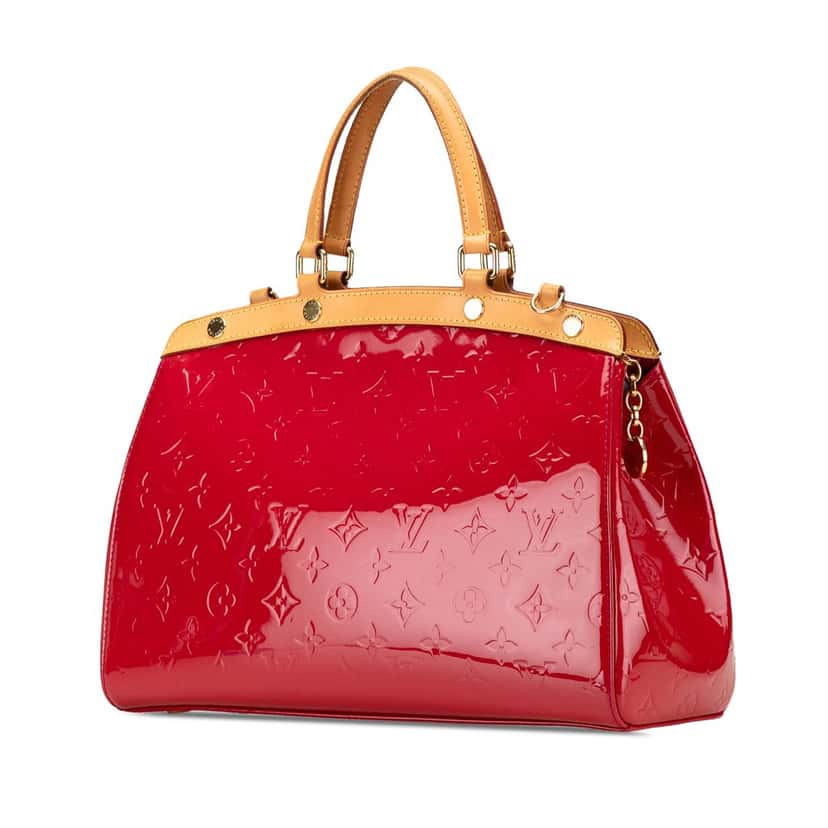 Louis Vuitton Monogram Vernis Brea MM Red Leather Good condition - Back View