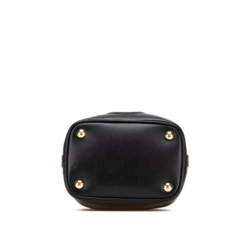 Salvatore Ferragamo Leather Gancini City Bucket Bag Black Leather Good condition - Inside View