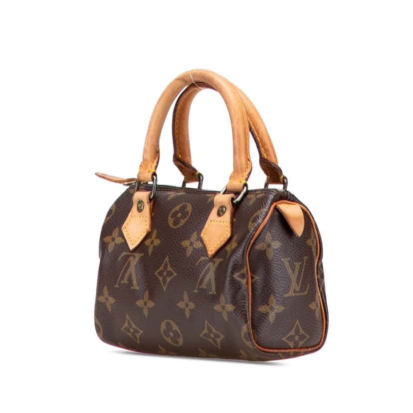 Louis Vuitton Monogram Mini Speedy HL Brown Canvas Good condition - Back View