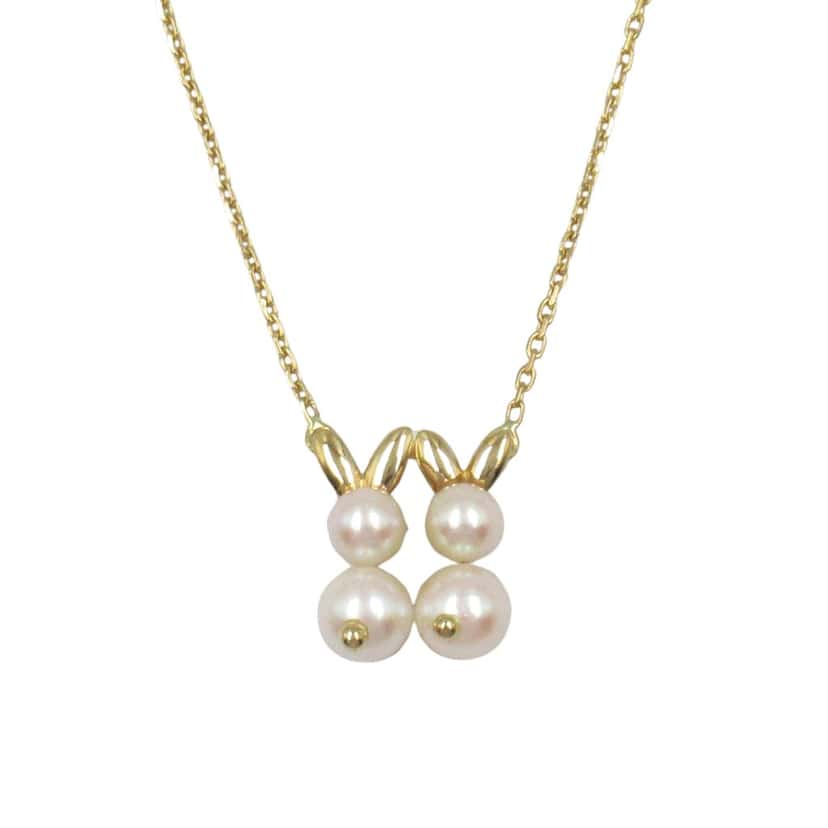 Van Cleef & Arpels 18K Yellow Gold and Akoya Pearls Necklace Gold Gold Good condition - Front View