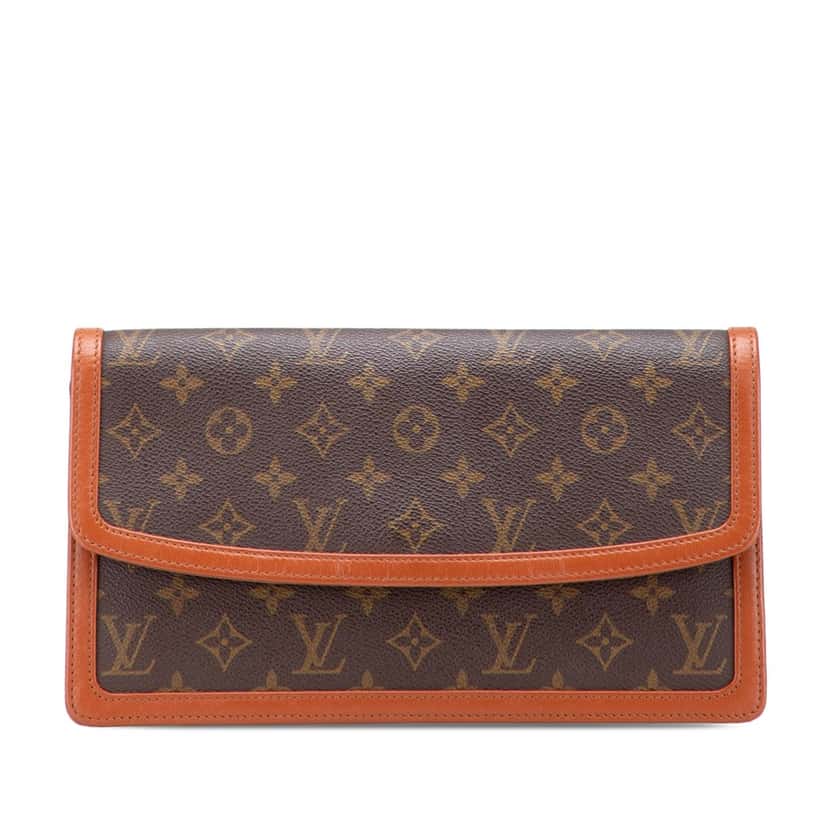 Louis Vuitton Monogram Pochette Dame GM Brown Canvas Good condition - Front View
