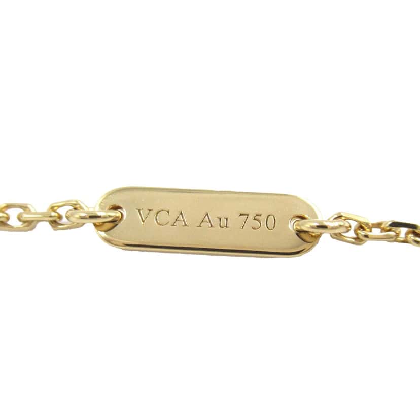 Van Cleef & Arpels 18K Yellow Gold and Onyx Vintage Alhambra Pendant Necklace Gold Gold Good condition - Inside View