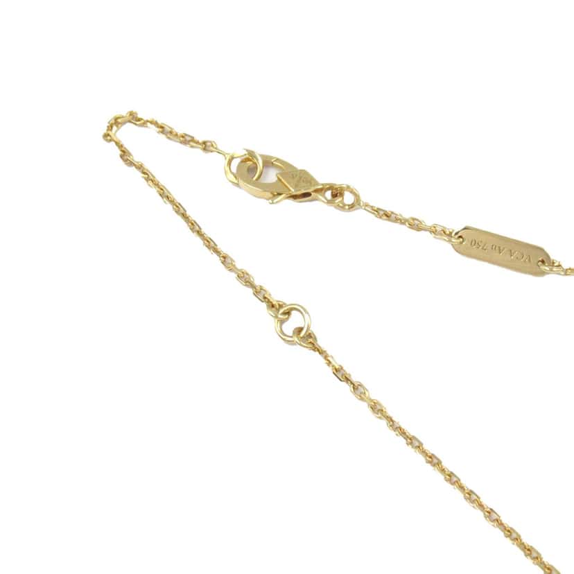 Van Cleef & Arpels 18K Yellow Gold and Onyx Vintage Alhambra Pendant Necklace Gold Gold Good condition - Box View