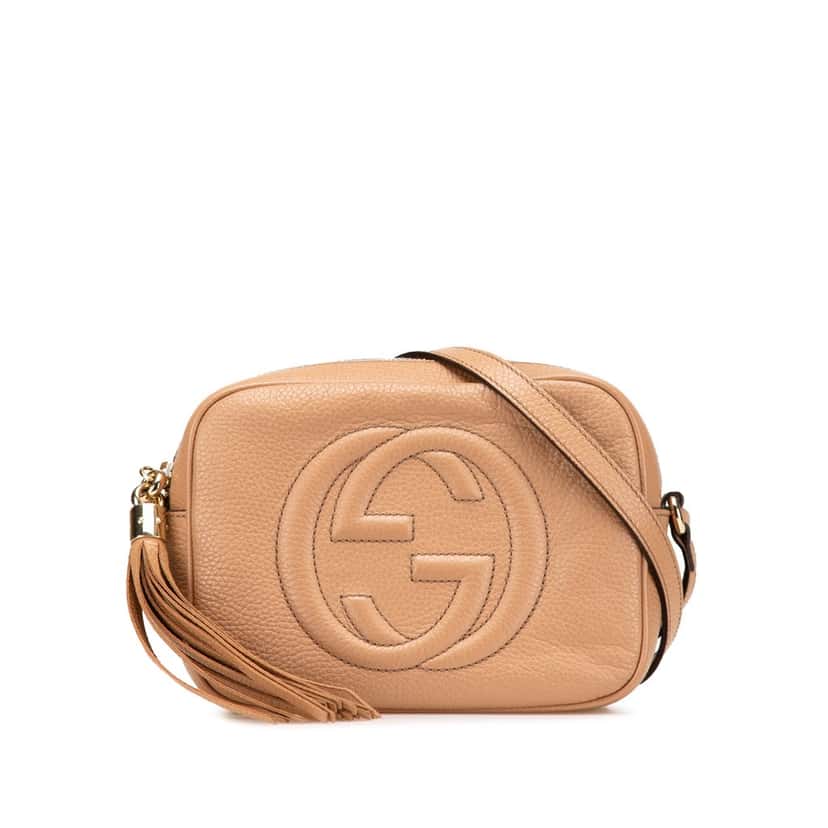 Gucci Leather Soho Disco Crossbody Brown Leather Good condition - Front View