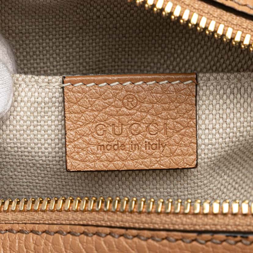 Gucci Leather Soho Disco Crossbody Brown Leather Good condition - Box View