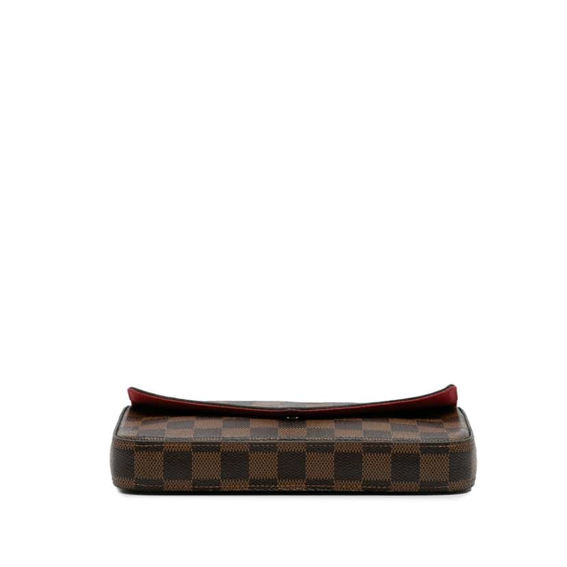 Louis Vuitton Damier Ebene Pochette Felicie Brown Canvas Good condition - Inside View