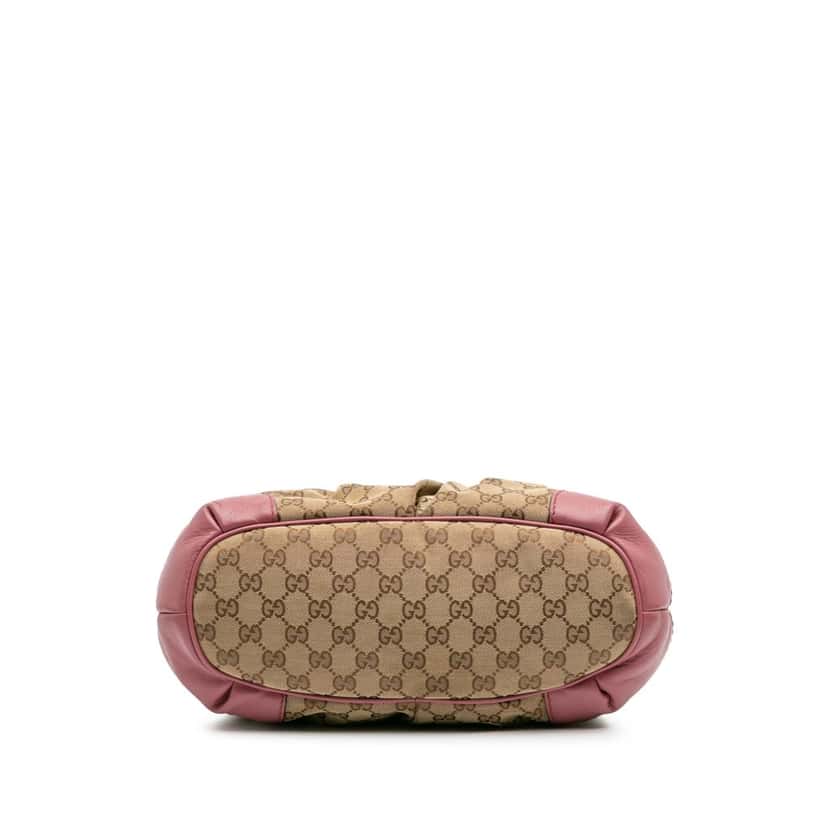 Gucci GG Canvas Sukey Satchel Brown Canvas Good condition - Inside View