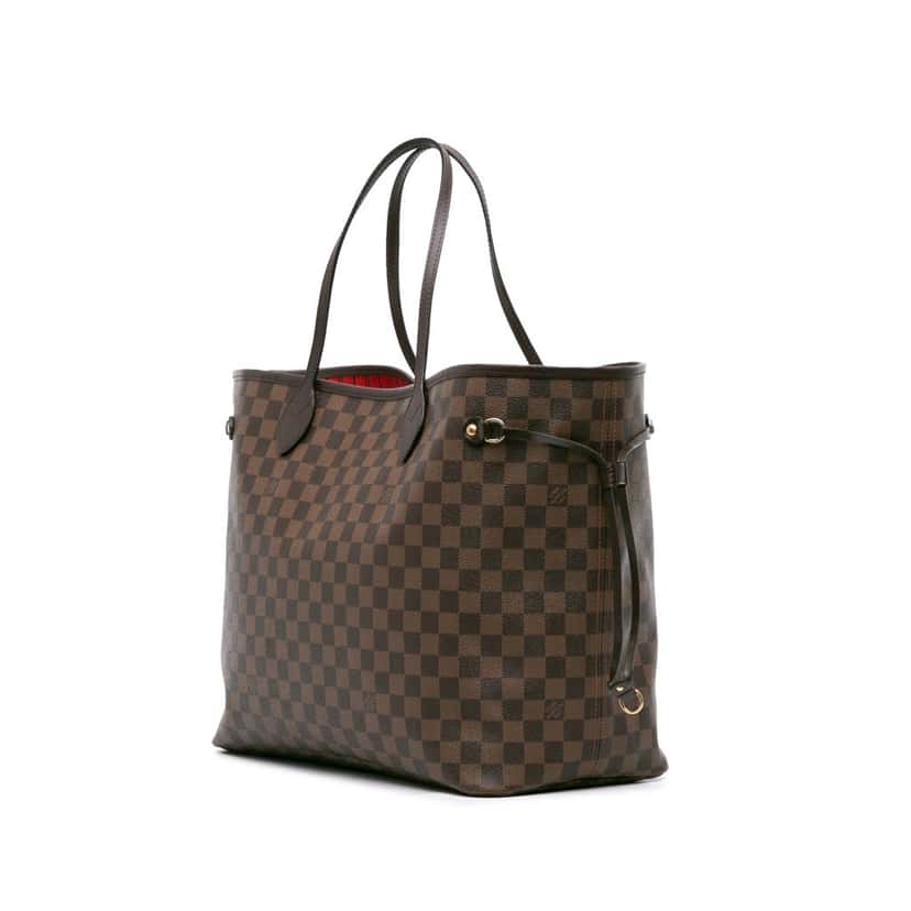 Louis Vuitton Damier Ebene Neverfull GM Brown Canvas Good condition - Back View