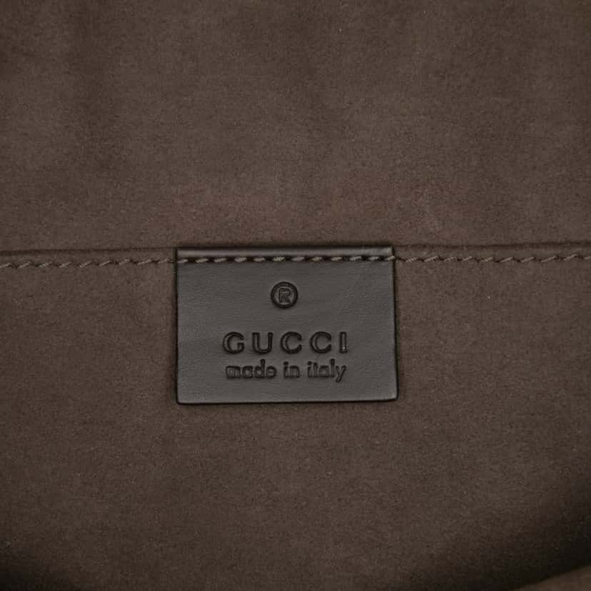 Gucci GG Supreme Web Clutch Brown Canvas Good condition - Box View