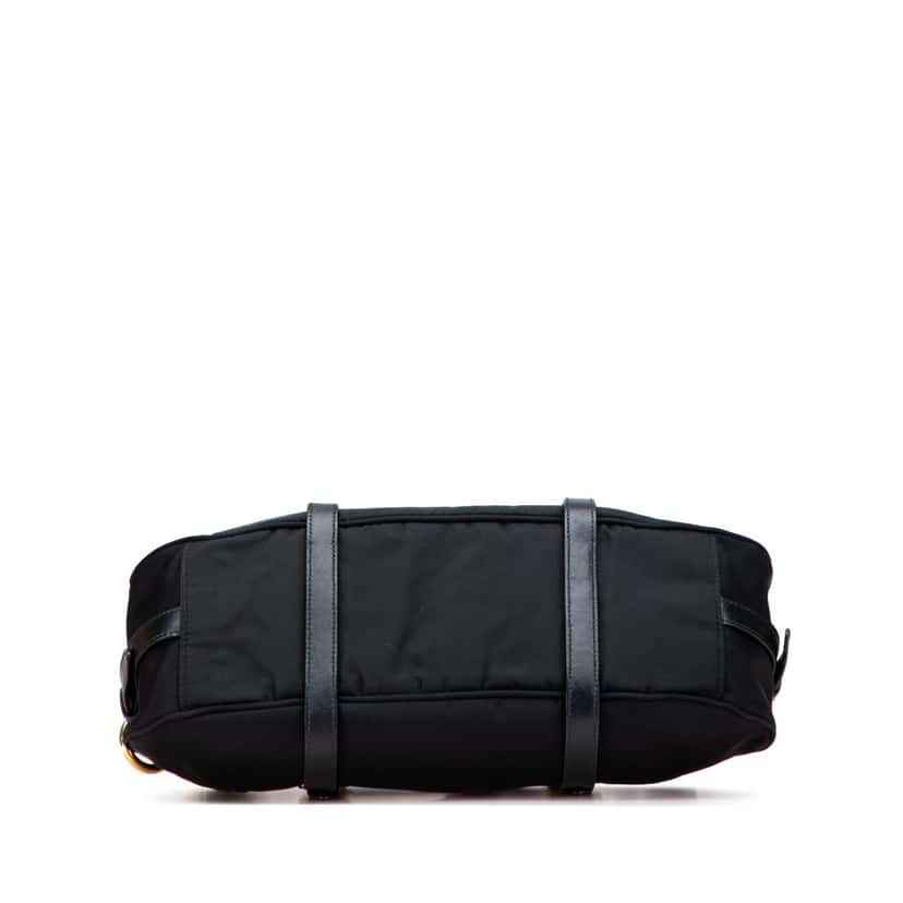 Prada Soft Calf Trimmed Tessuto Satchel Black Good condition - Inside View