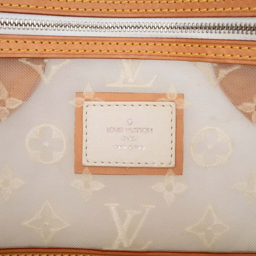 Louis Vuitton Monogram Transparence Lockit East-West White Good condition - Box View