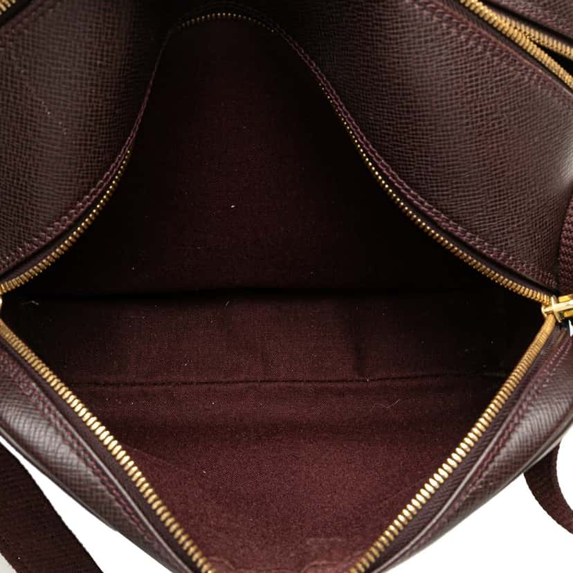 Louis Vuitton Taiga Reporter PM Red Leather Good condition - Box View
