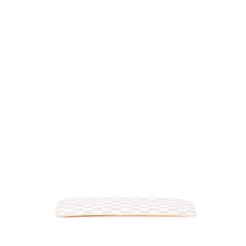 Louis Vuitton Damier Azur Neverfull Pouch MM White Canvas Good condition - Inside View