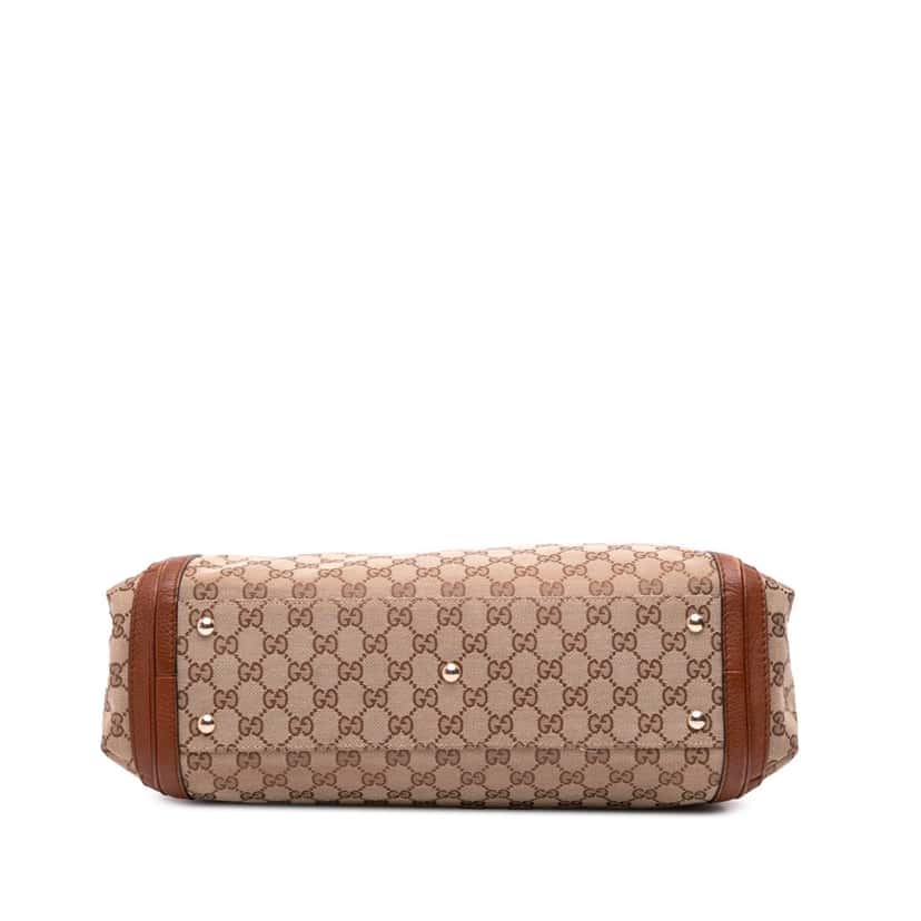 Gucci GG Canvas Bella Satchel Brown Canvas Good condition - Inside View