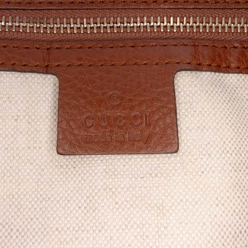 Gucci GG Canvas Bella Satchel Brown Canvas Good condition - Box View