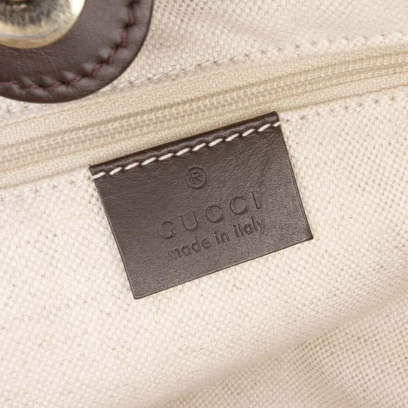 Gucci GG Canvas Sukey Tote Brown Canvas Good condition - Box View