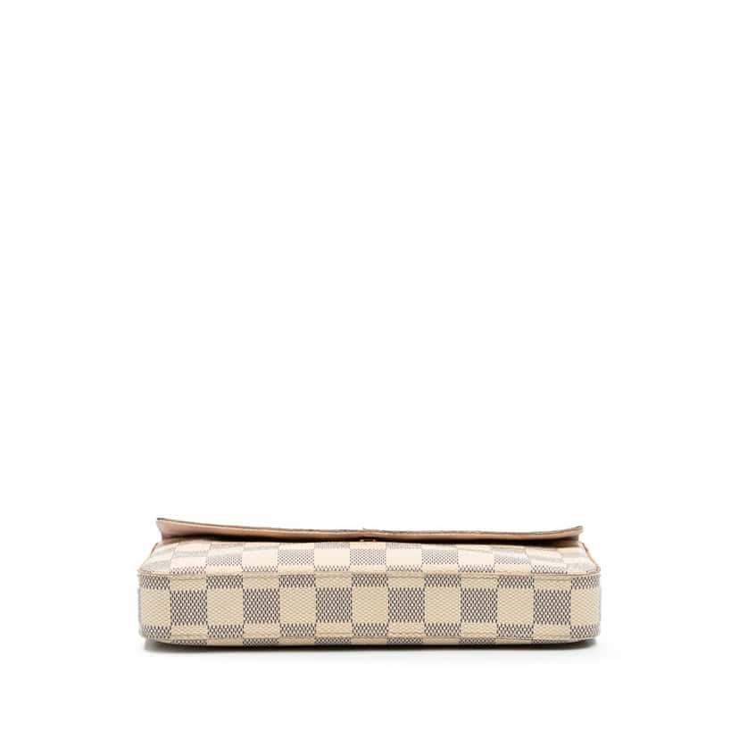 Louis Vuitton Damier Azur Pochette Felicie White Canvas Very good condition - Inside View