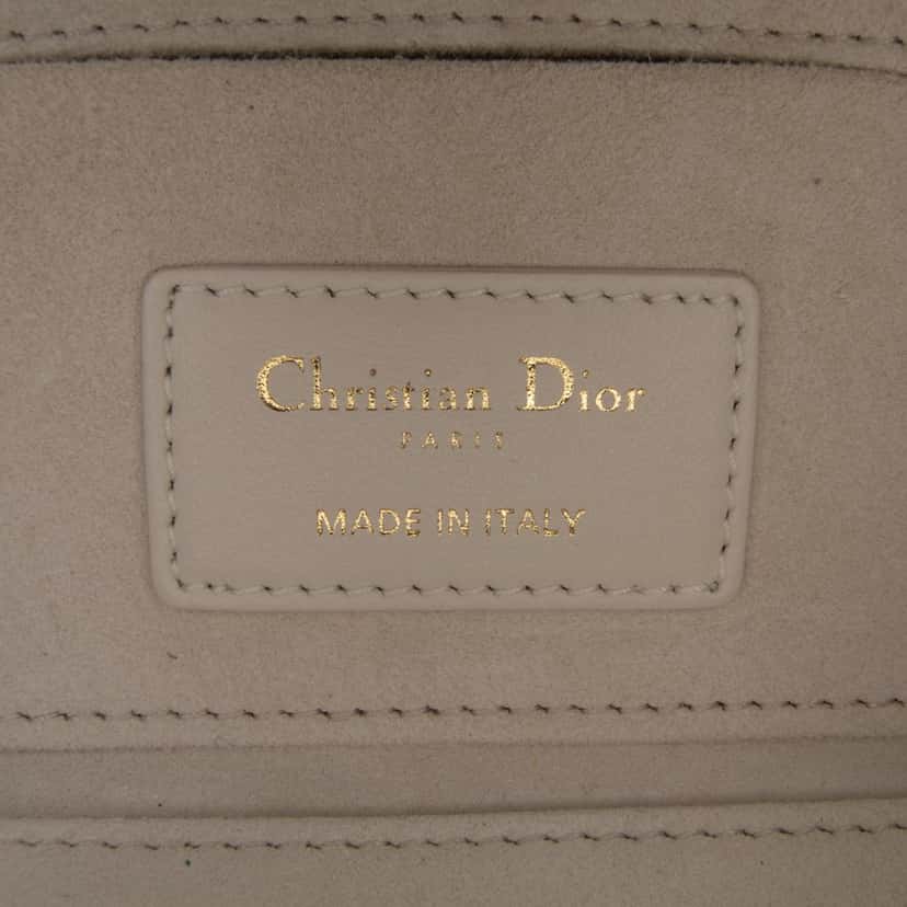 Dior Small Leather Floral Print Lady D Joy White Leather Good condition - Box View