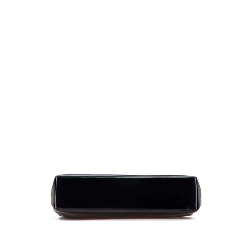 Loewe Leather Logo Clutch Black Leather Good condition - Inside View