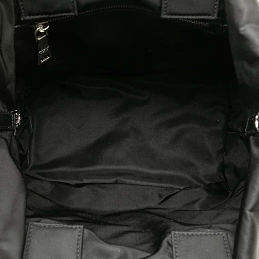 Prada Tessuto Reversible Satchel Green Good condition - Model View