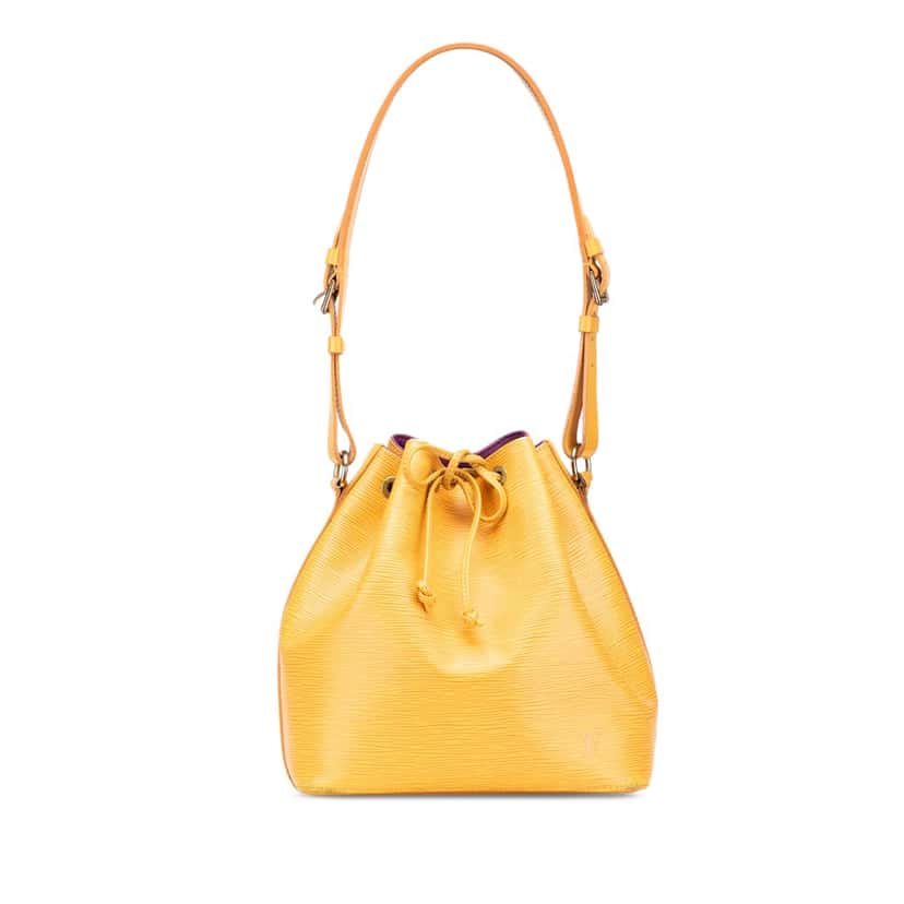 Louis Vuitton Epi Petit Noe Yellow Leather Good condition - Front View