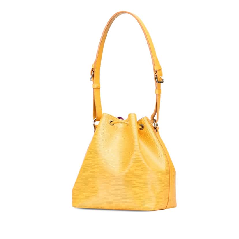 Louis Vuitton Epi Petit Noe Yellow Leather Good condition - Back View