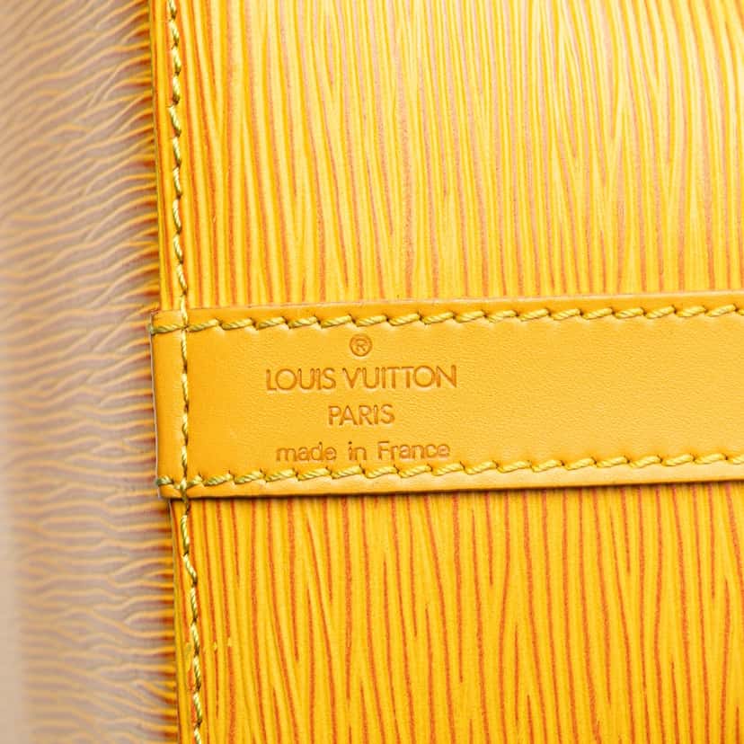 Louis Vuitton Epi Petit Noe Yellow Leather Good condition - Box View