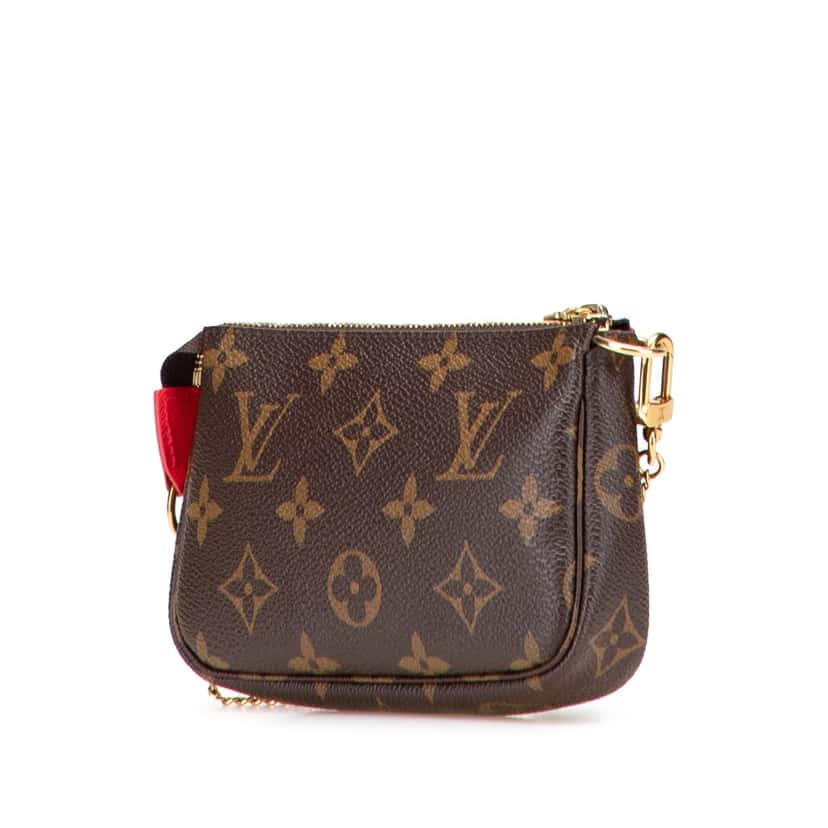 Louis Vuitton Monogram Vivienne in London Mini Pochette Accessoires Brown Canvas Good condition - Back View