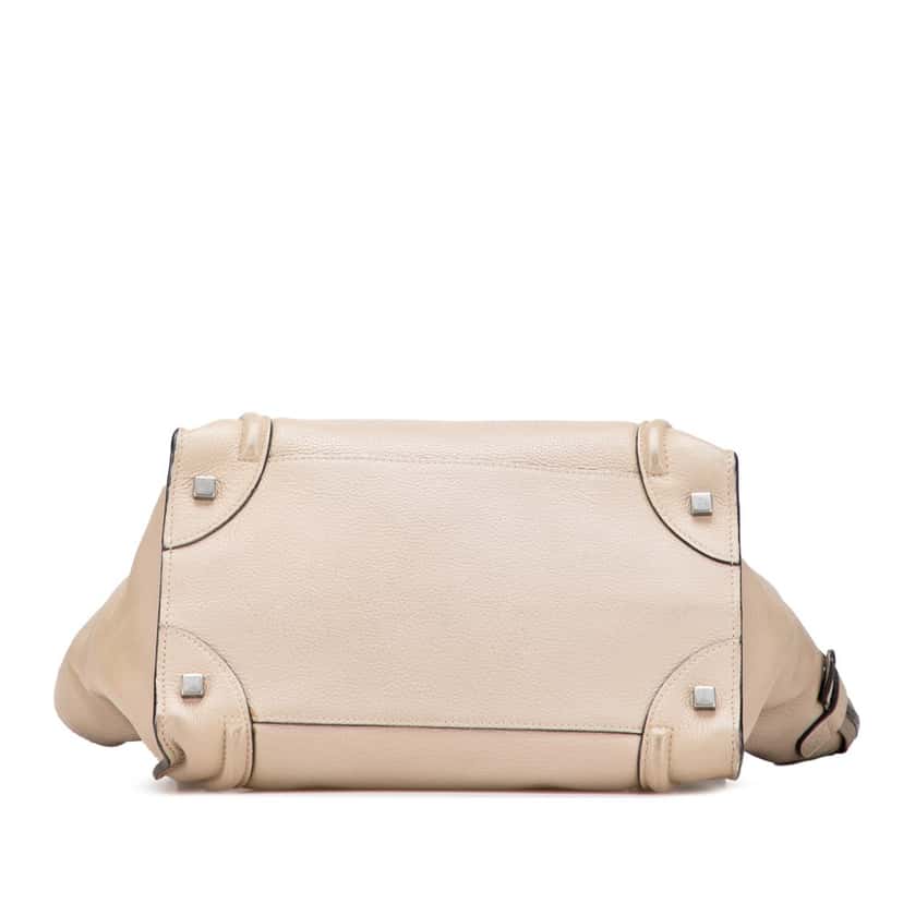 Celine Mini Calfskin Luggage Tote Brown Leather Good condition - Inside View