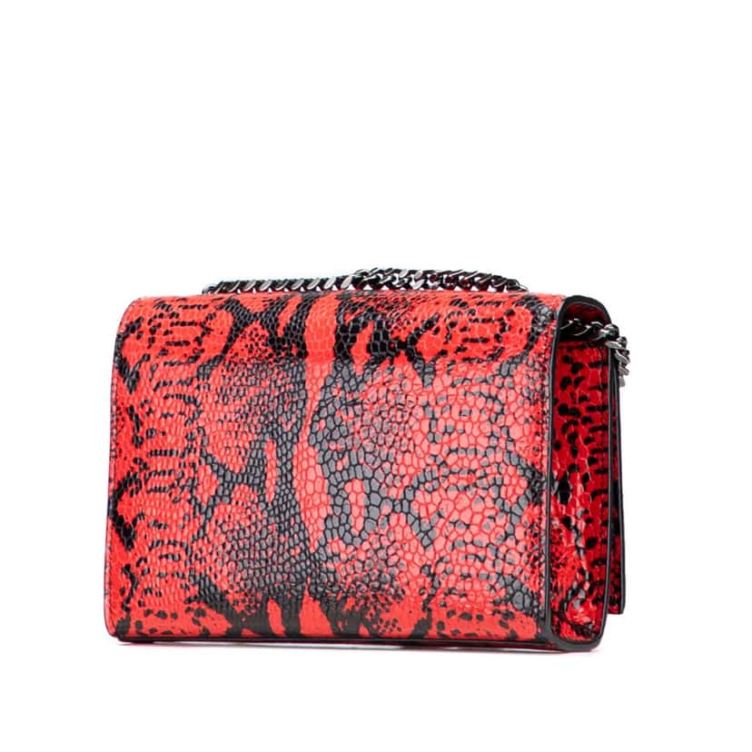 Saint Laurent Small Embossed Calfskin Classic Monogram Kate Crossbody Red Leather Very good condition - Back View