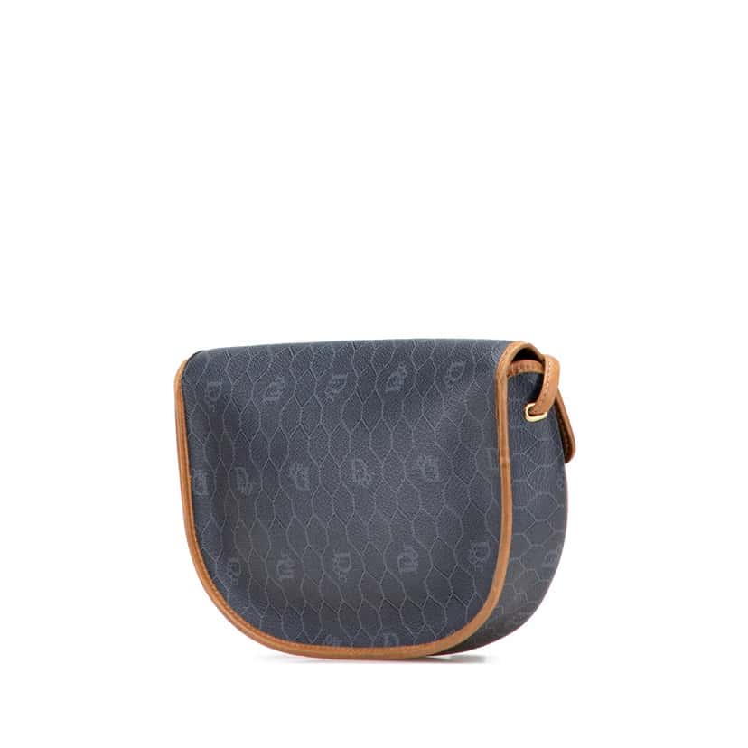 Dior Honeycomb Coated Canvas Crossbody Black Canvas Good condition - Back View