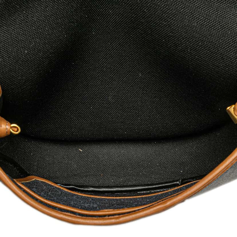 Dior Honeycomb Coated Canvas Crossbody Black Canvas Good condition - Model View