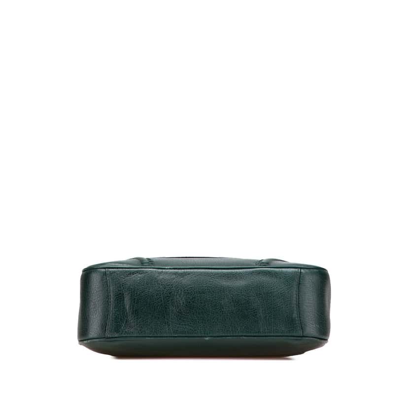 Burberry Leather Shoulder Bag Green Leather Good condition - Inside View