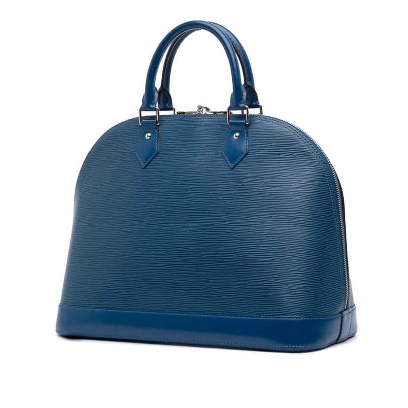 Louis Vuitton Epi Alma GM Blue Leather Good condition - Back View