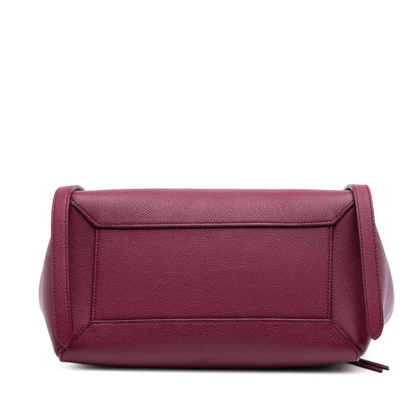 Celine Micro Grained Calfskin Belt Bag Red Leather Good condition - Inside View