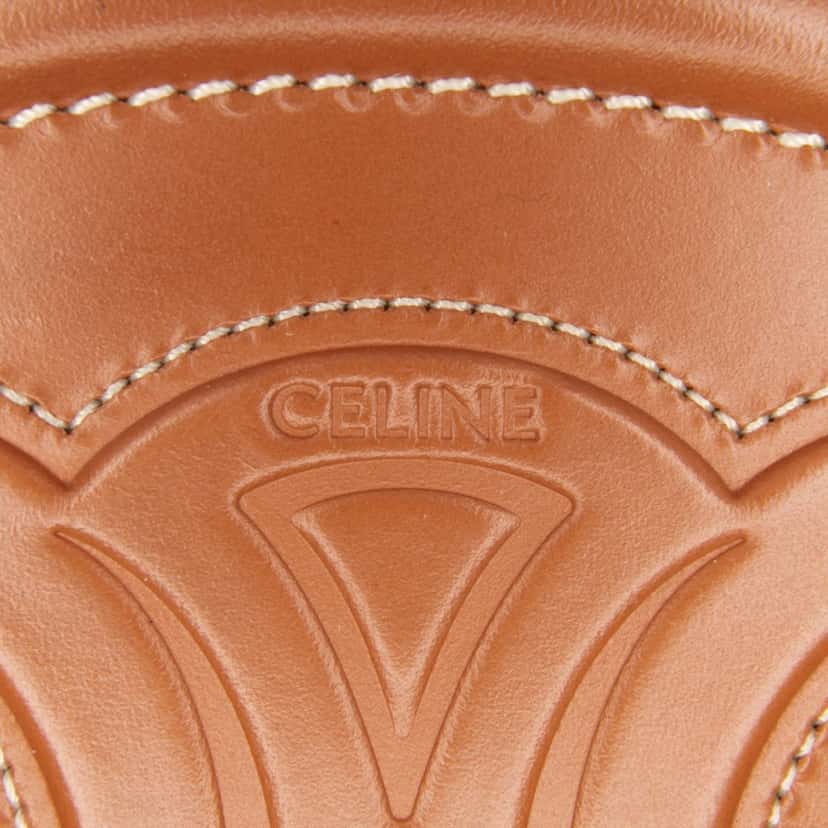 Celine Small Calfskin Cuir Triomphe Oval Crossbody Brown Leather Good condition - Box View