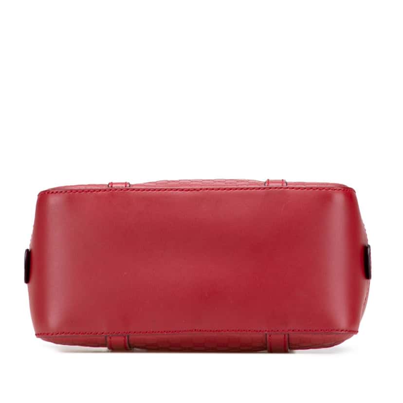 Gucci Small Microguccissima Bree Satchel Red Leather Very good condition - Inside View