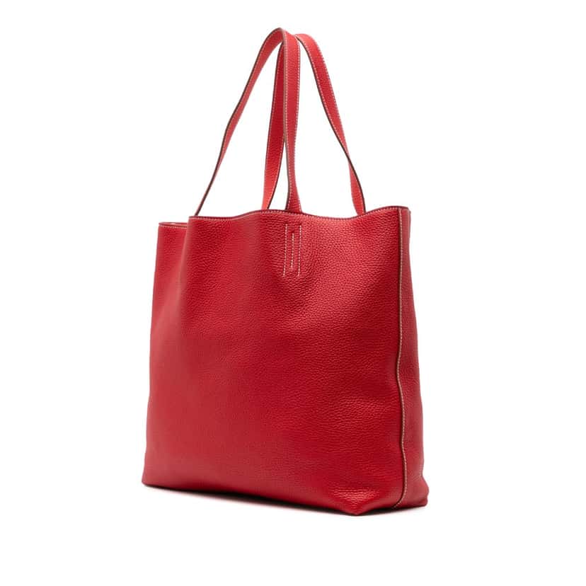 Hermès Clemence Double Sens 36 Red Leather Good condition - Back View