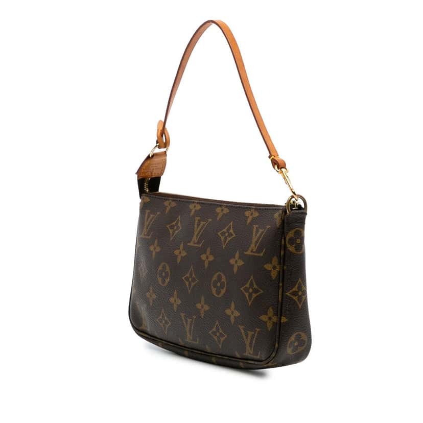 Louis Vuitton Monogram Pochette Accessoires Brown Canvas Good condition - Back View