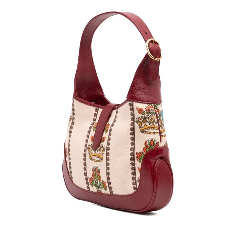 Gucci Small Canvas 100 Centennial Music Jackie 1961 Crossbody Brown Canvas Good condition - Back View