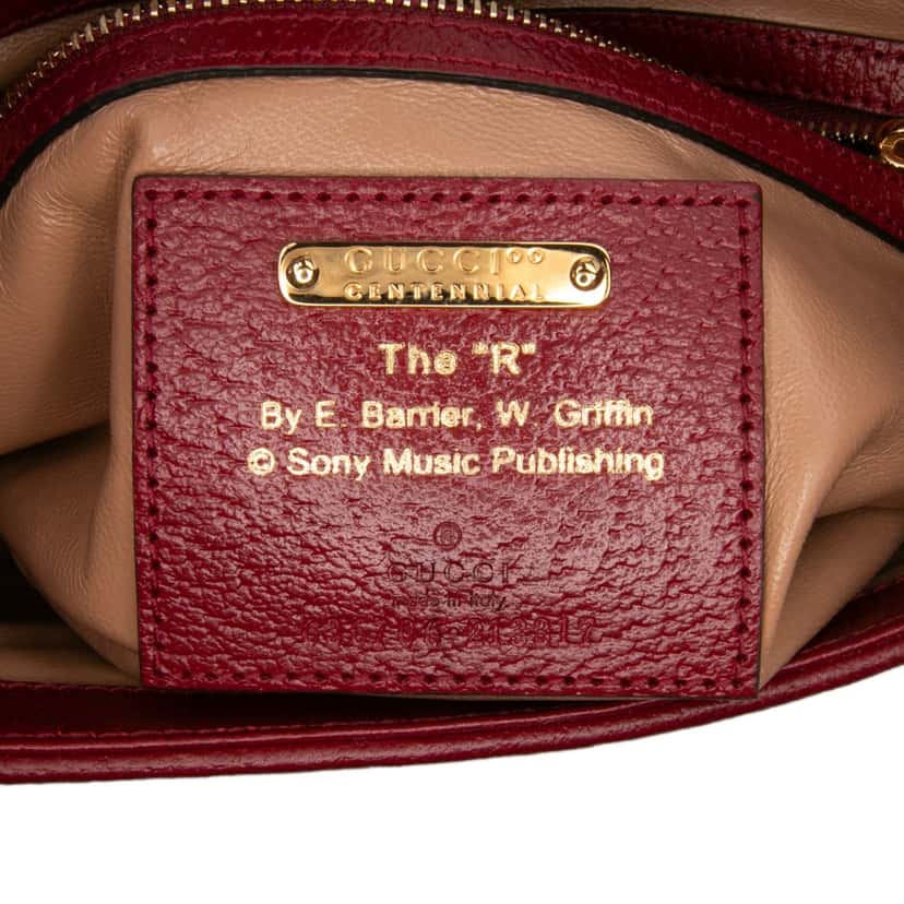 Gucci Small Canvas 100 Centennial Music Jackie 1961 Crossbody Brown Canvas Good condition - Box View