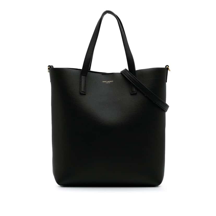Saint Laurent Toy Leather North South Shopping Tote Black Leather Good condition - Front View