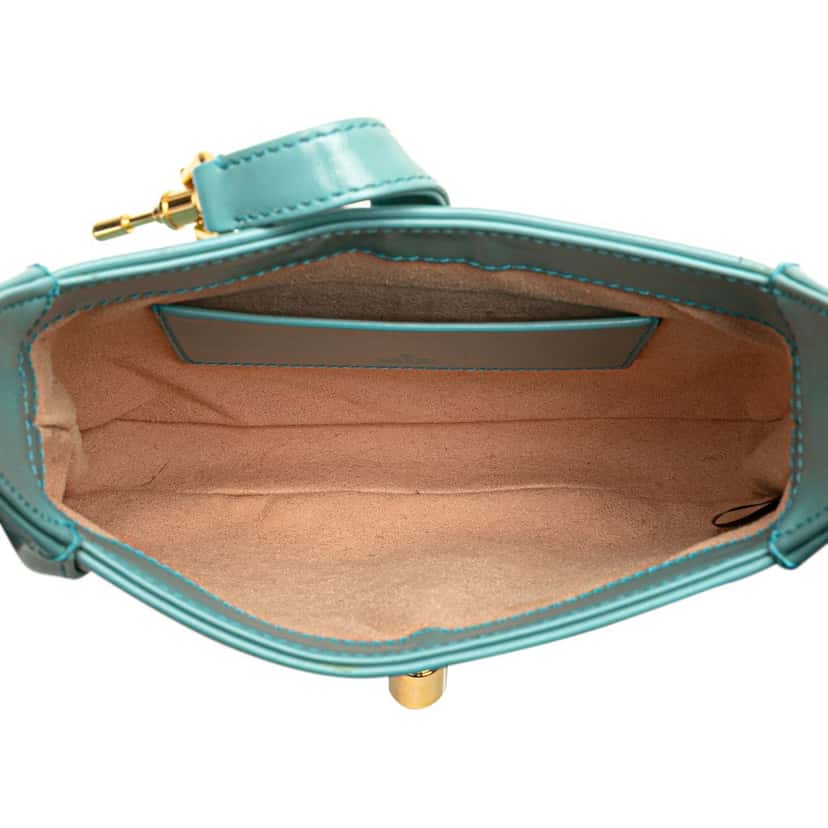 Gucci Mini Calfskin Jackie 1961 Crossbody Blue Leather Good condition - Model View