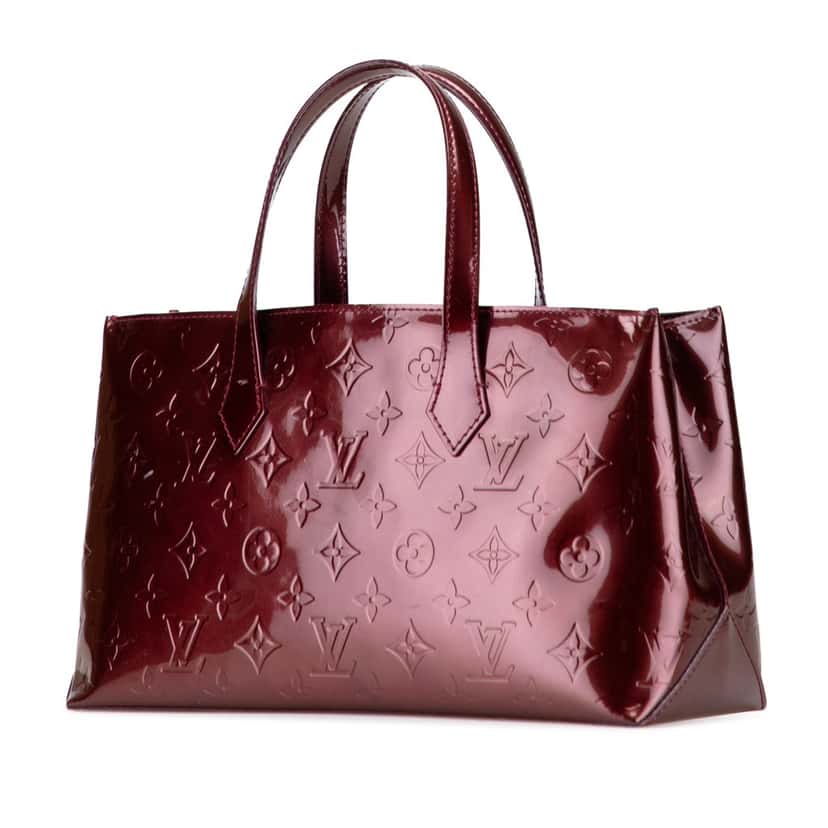 Louis Vuitton Monogram Vernis Wilshire PM Red Leather Good condition - Back View