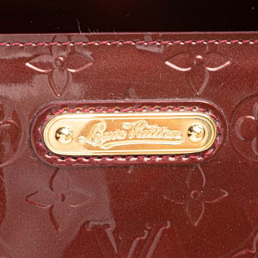 Louis Vuitton Monogram Vernis Wilshire PM Red Leather Good condition - Box View