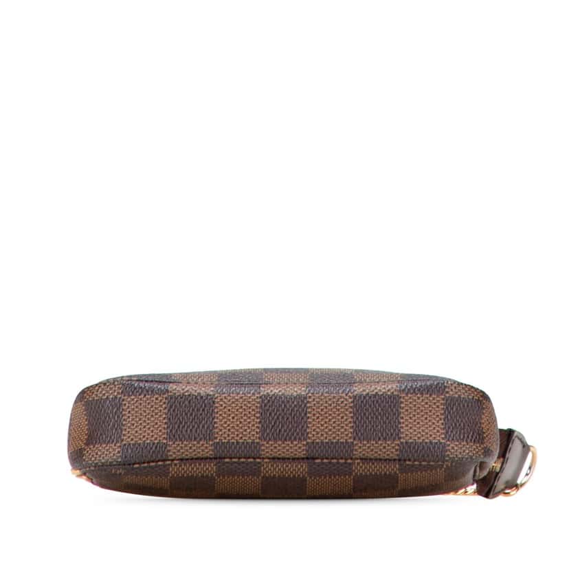 Louis Vuitton Damier Ebene Mini Pochette Accessoires Brown Canvas Good condition - Inside View