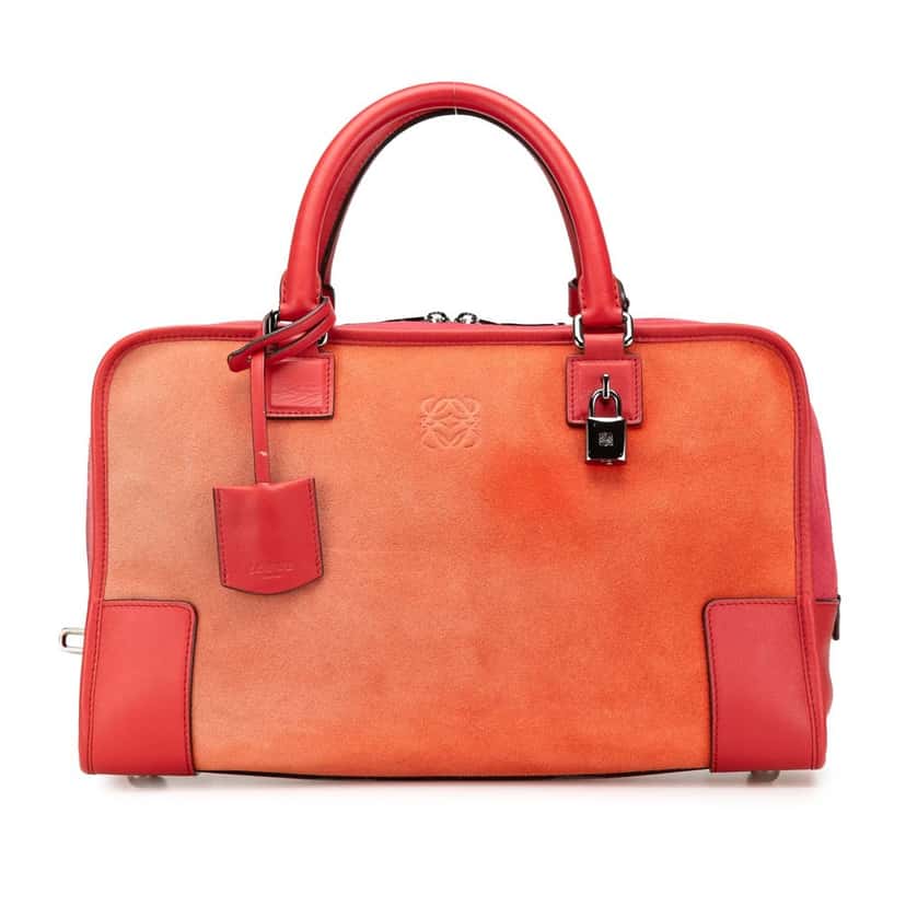 Loewe Suede Amazona 36 Orange Leather Good condition - Front View