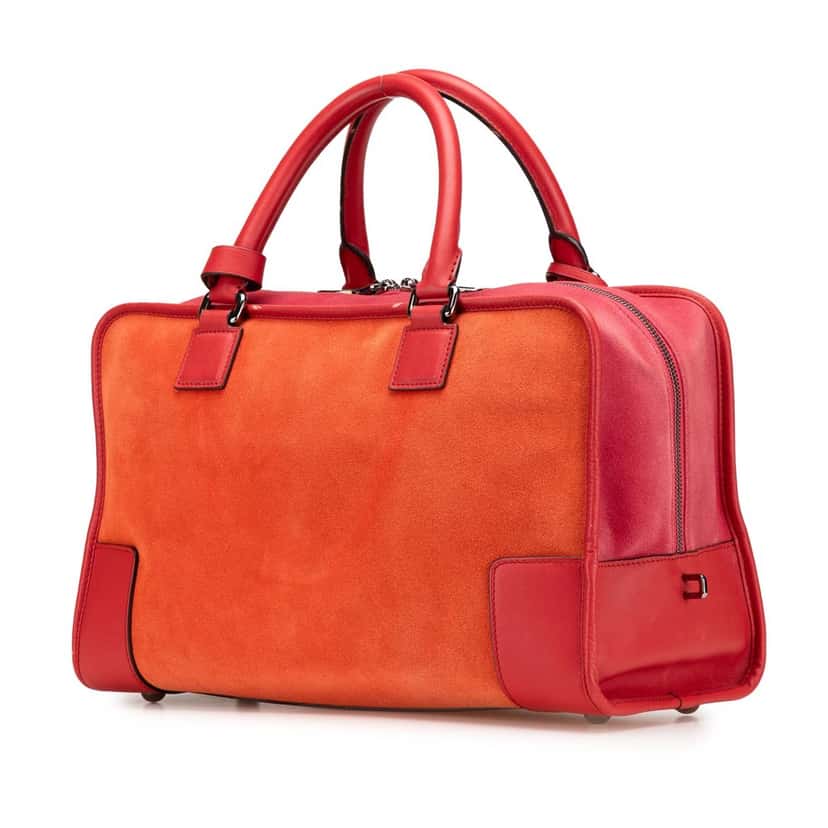 Loewe Suede Amazona 36 Orange Leather Good condition - Back View