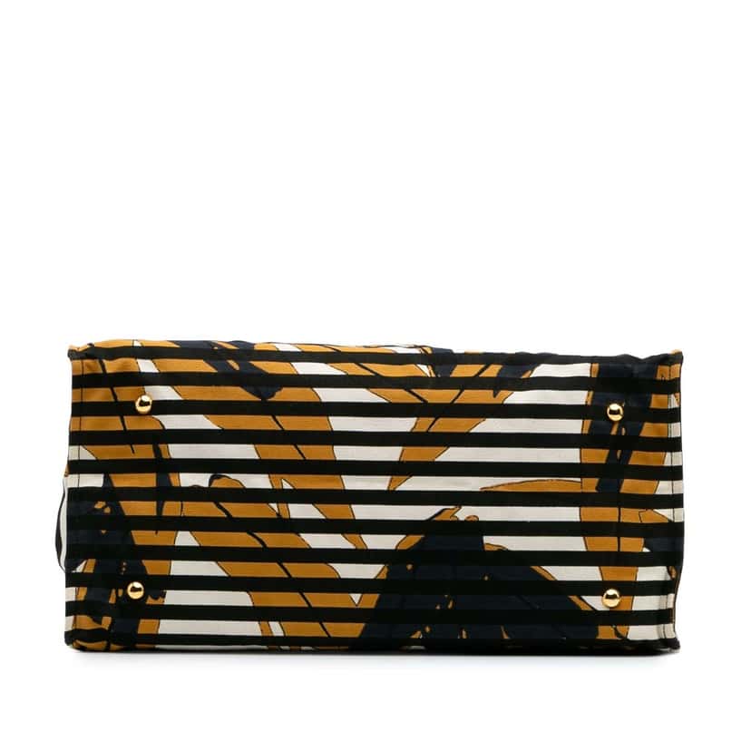 Marni Printed Canvas Striped Floral Crossbody White Canvas Good condition - Inside View