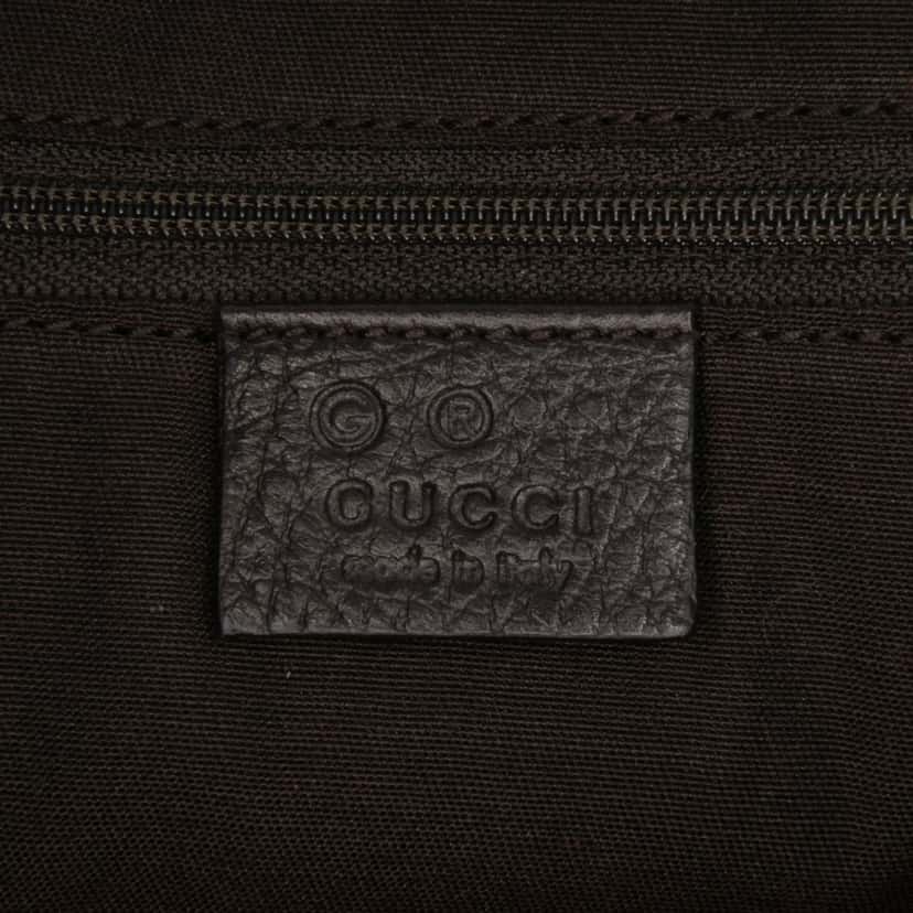Gucci GG Denim Abbey D Ring Tote Brown Denim Good condition - Box View